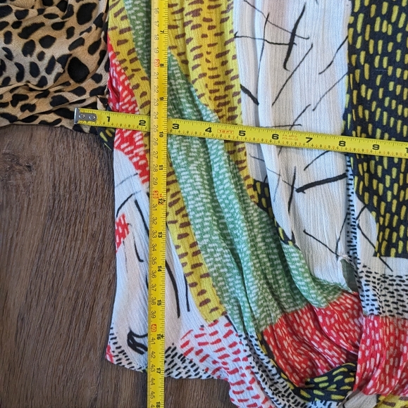 LAST CHANCE Anthropologie Patchwork Wrap Crop Top - Picture 6 of 7